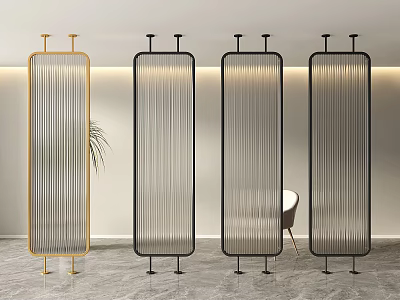 partition glass partition glass screen changhong glass partition screen partition 3d model