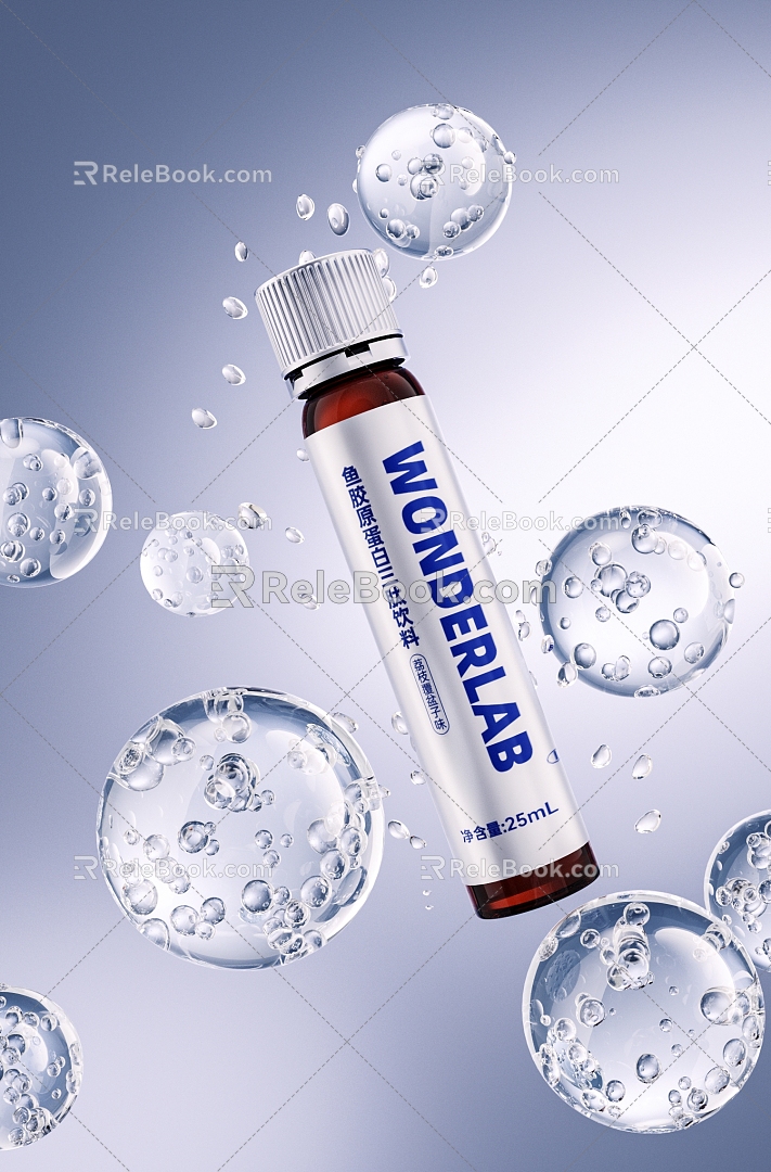 Beauty Essence Skin Care Perfume Bubble Water Sub-Water 3d model