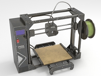 Modern Printers 3d model