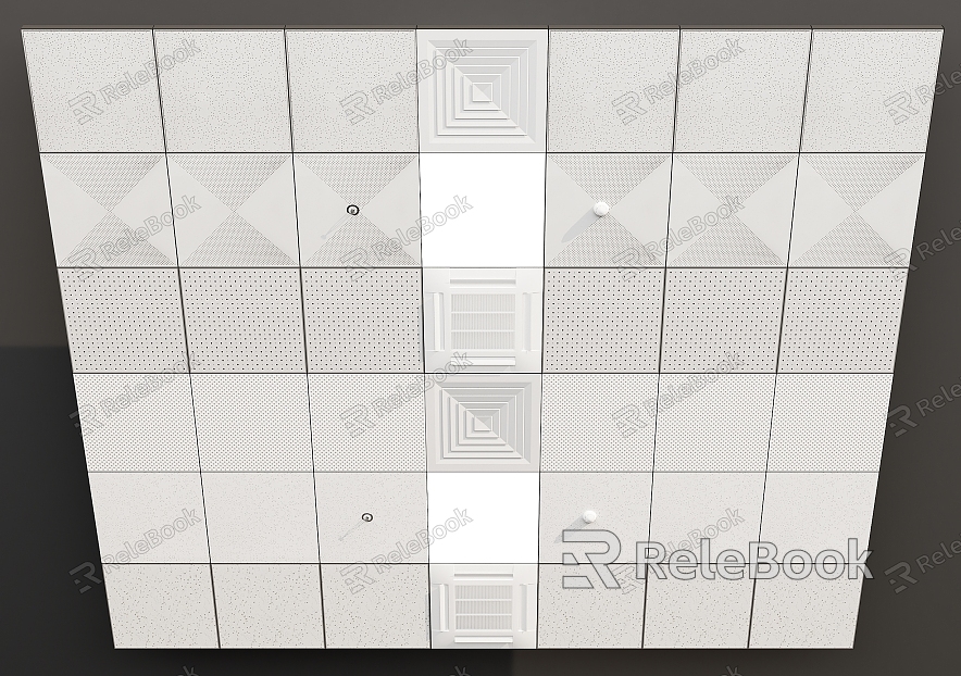 Perforated aluminum ceiling model