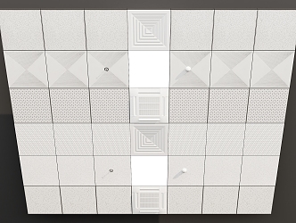 Perforated aluminum ceiling 3d model