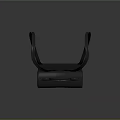 Black Modern Minimalist Backpack With Adjustable Straps And Metal Buckles