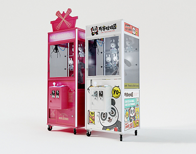 Modern doll machine 3d model