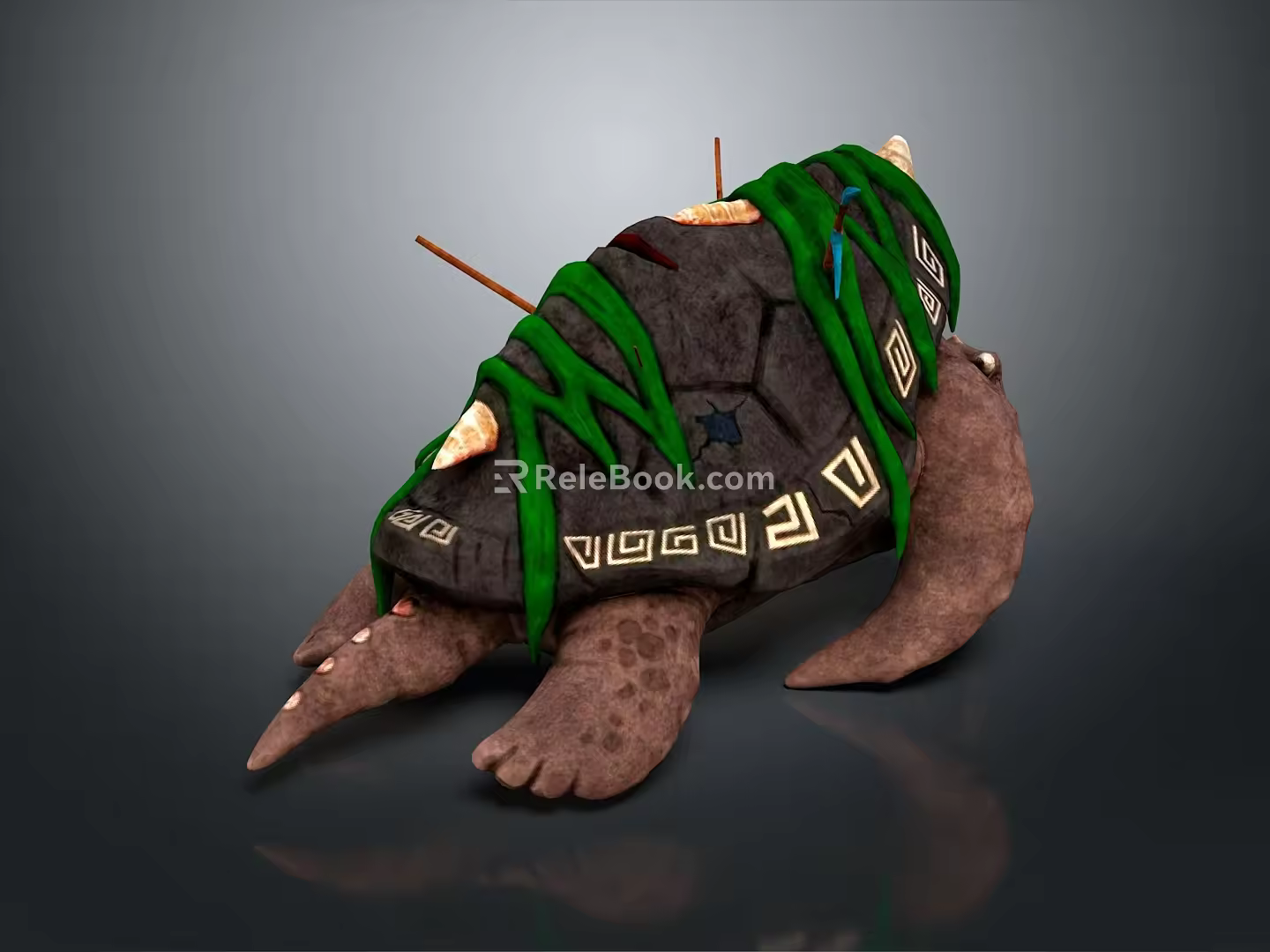 Turtle Cartoon Turtle Snapping Turtle Chickbill Turtle Reptile Cold Blooded Animal Reptile Class 3d model