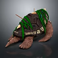 Turtle Cartoon Turtle Snapping Turtle Chickbill Turtle Reptile Cold Blooded Animal Reptile Class 3d model