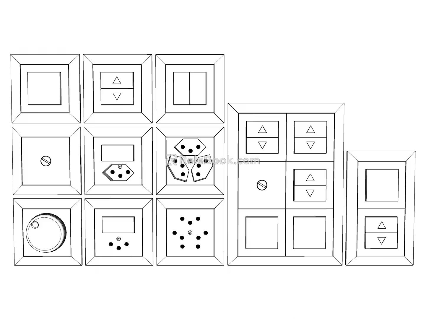 Modern Switch 3d model