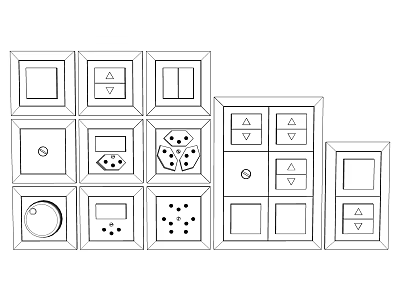 Modern Switch 3d model