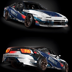 Modern Racing 3d model