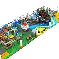 Fun Colorful Playground With Slides Climbing Frames Sandpit And Interactive Play Zones