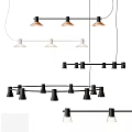 Stylish Modern Pendant Lights In Black White Copper With Linear And Circular Metal Designs For Interior Decor