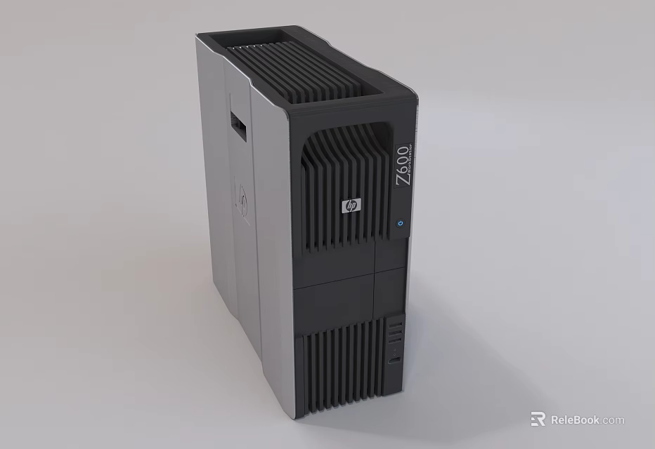 Dell Z1500 Computer Tower With Sleek Design And Efficient Cooling Vents 3d model 