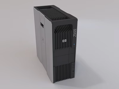 Dell Z1500 Computer Tower With Sleek Design And Efficient Cooling Vents 3d model