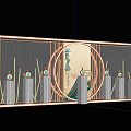 Modern high-end DP interactive display Meichen 3d model