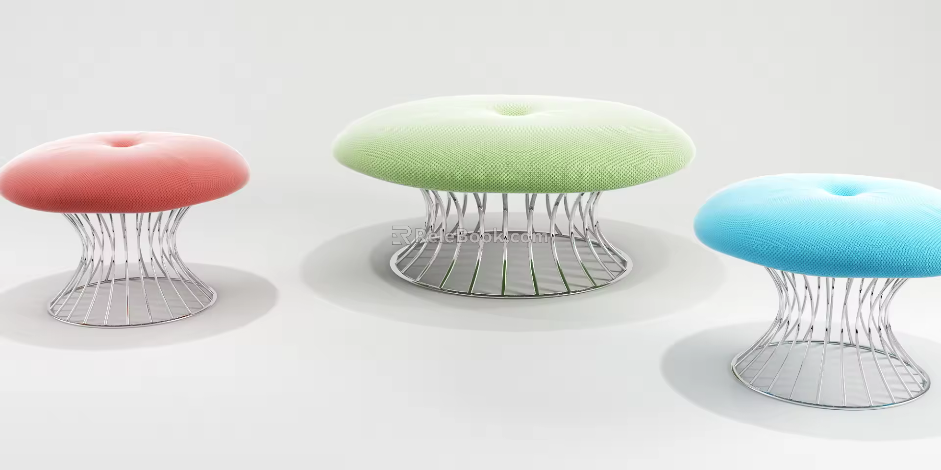 Modern sofa stool mushroom sofa 3d model