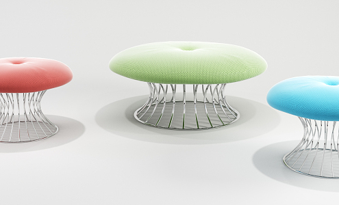 Modern sofa stool mushroom sofa 3d model