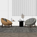 Modern Casual Sofa Combination Single Sofa 3d model