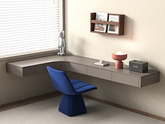 Modern Desk and Chair Combination Jewelry Ornaments Table 3d model