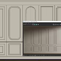 Light Colored Decorative Wall Paneling With Various Patterns For Interior Design