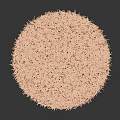 Vibrant Green Grass in Circular Shape with Fresh Lush Texture and Black Background