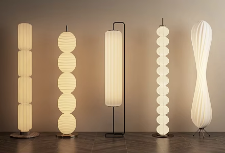 Quiet Ancient Floor Lamp Lantern Lamp 3d model