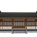 Traditional Ancient Chinese Courtyard Architecture With Grey Walls Black Tiled Roofs And Wooden Columns