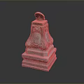 Architectural Stone Column Capital With Carved Details And Multi Tiered Base