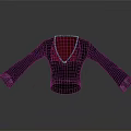 Stylish Black Top With Red Lining And Gray Sleeves For Daily Use
