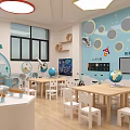 Modern Science Classroom 3d model