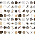 Nordic Solid Wood Wall Clock Combination Clock Combination Minimalist Clock Wall Clock Wall Decoration Pendant 1 3d model