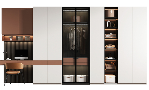 Modern wardrobe 3d model