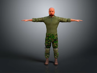 Modern Soldier Military Mercenary Mercenary Male Soldier 3d model Modern Soldier Military Mercenary Mercenary Male Soldier 3d model