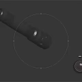 High Quality Portable Flashlight Equipment With Pink Battery Black Body And Accessories
