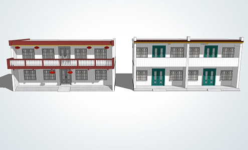 Modern Houses Rural Self-built Houses 3d model