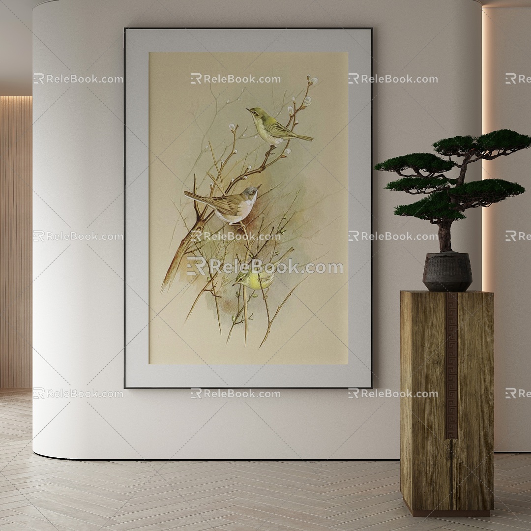 New Chinese Decorative Painting 3d model