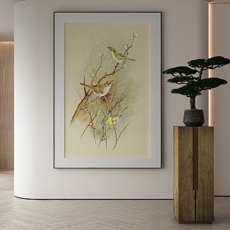 New Chinese Decorative Painting 3d model