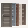 Stylish Modern Flush Doors In Multiple Colors For Home Interior Design 3d model