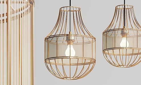 Modern chandelier metal chandelier 3d model