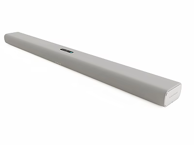 Grey Sleek Soundbar Audio Component With Modern Design For Home Theater System 3d model