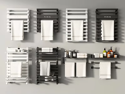 Towel Rack Electric Heating Towel Rack Towel Rack Towel Bath Supplies Bathroom Small Pieces 3d model