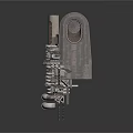 Industrial Equipment With Multi Layer Metal Pipes And Mechanical Components