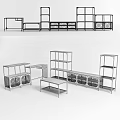 IKEA FALLISK Collection Furniture Including Leaning Wall Shelf Storage Unit And Coffee Table