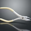 Durable Diagonal Pliers Hardware Tool with Beige Handles and Silver Metal Body for DIY Projects