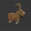 Pixel Art Style Goat Shaped Decorative Furniture For Home Decoration