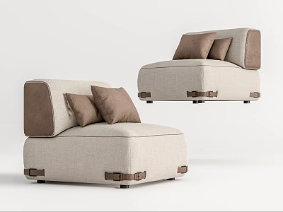 Modern Single Sofa 3d model