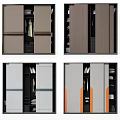 Four Modern Wardrobe Designs Featuring Sleek Colors And Functional Storage Spaces