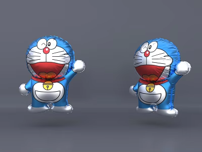 Modern Doraemon Anime Character Balloon Balloon Toy Animal Balloon Robot Cat Pillow Animal Pillow Children Inflatable Balloon Cartoon 3d model