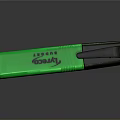 Everyday Green LIGHTO Budget Lighter With Black Lid On Reflective Surface