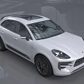 White Luxury SUV With Modern Design Panoramic Sunroof And Black Wheels