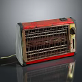 Vintage Red Kitchen Heater Appliance with Classic Design and Functional Features