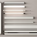 Various LED Tube Lights With Different Lengths And Modern Design For Interior Lighting
